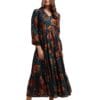 SIRIL Women's Rayon Western Dresse | Maxi Dress for Women | Printed Western Dress for Women