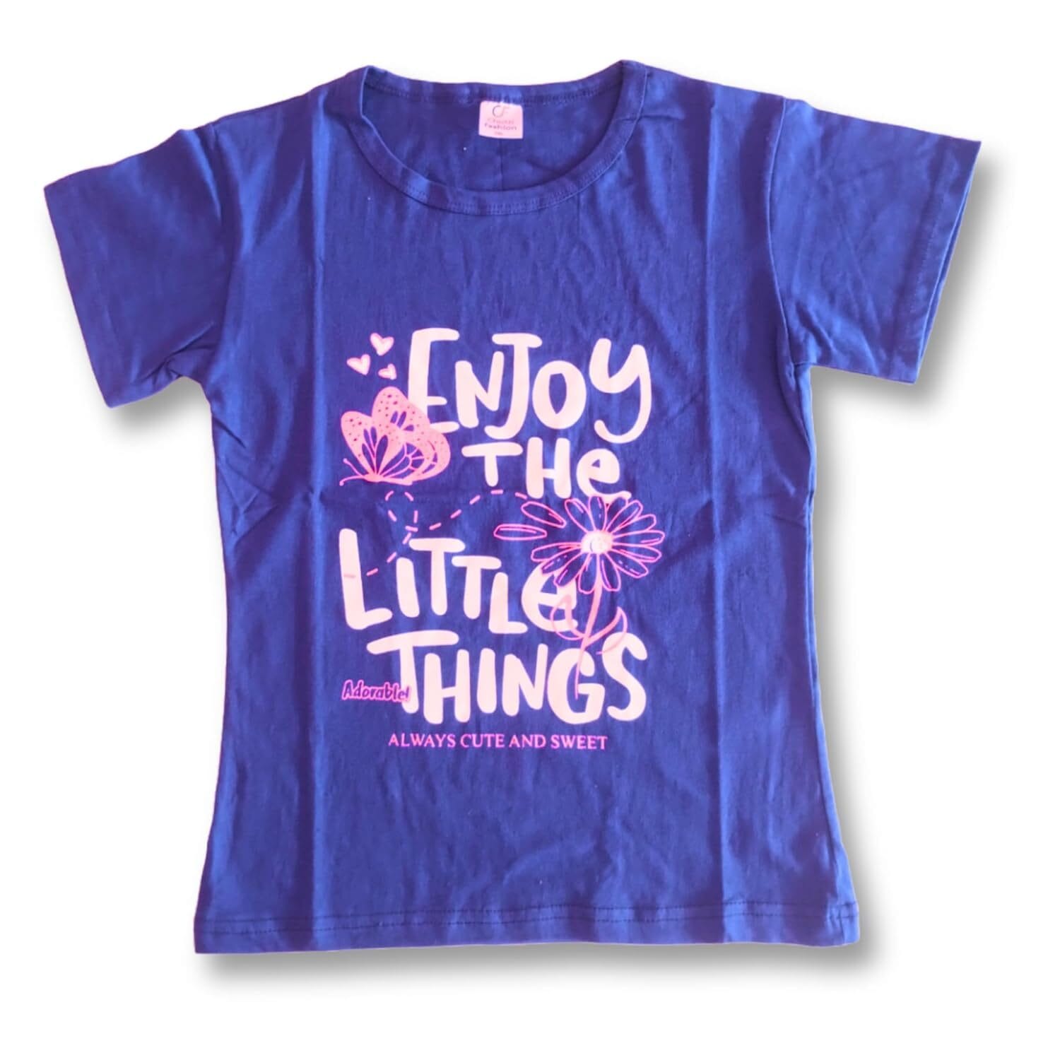 Girls Round Neck Cotton Printed T-shirts/Pack of 5 / Multicolor Regular fit Half Sleeve t-shirts Combo Pack for Girls - Image 5