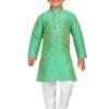 Baba & Baby Kids Cotton Silk Blend Boys Kurta Pyjama Set