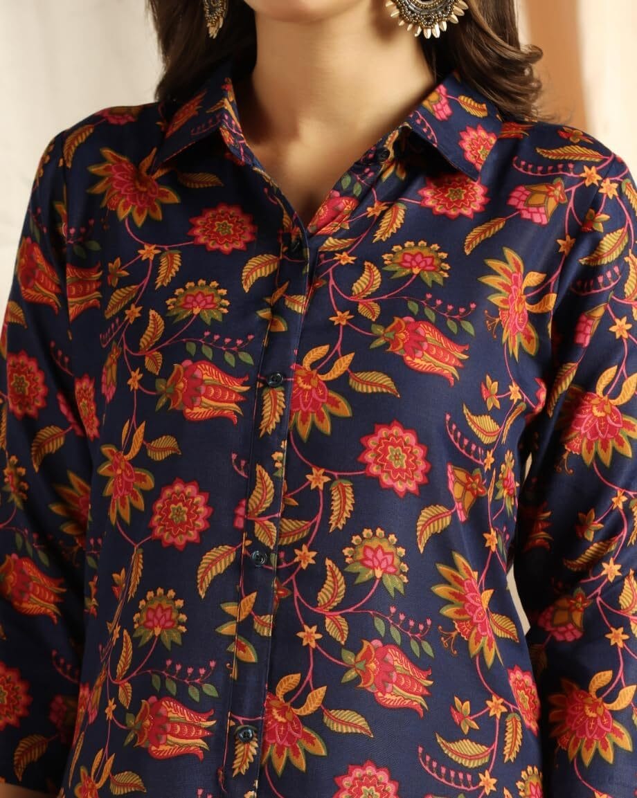 Leriya Fashion Ethnic Co Ord Set for Women || Rayon Kurta Pant Set || Office Wear Kurta Set for Women || Casual Kurti Set || Simple Kurta Set for Women || Co Ord Kurta Set for Women - Image 9