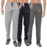 Men's Multicolor Cotton Slim Fit Track Pants For (Pack Of 3)