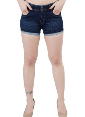 PANTOFF women's denim slim fit shorts