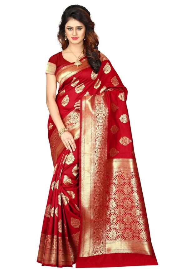 Banarasi Saree Pure Kanjivaram Silk Saree Soft new ladies Design Wear Pattu Sarees Latest Cotton Party Sari With Blouse Piece for Wedding sadi