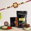 DeoDap Rakhi For Brother Set Of 1 with Silver Color Pooja Coin, Rakhi With Greeting Card, Rakhi For Brother And Bhabhi, Rakhi With Chocolate, Rakhi With Gift For Brother, Rakhi For Kids, Rakhi Set, Rakhi Combo, Rakhi With Sweets (K1_531_SP)