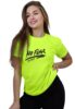 Standard Generic LEOTUDE Women's Boyfriend/Loose Fit Round Neck Half Sleeve Dri-Fit Tshirt (Color Neon Green)