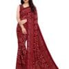 Satrani Women's Georgette Bandhani Printed Saree with Blouse Piece