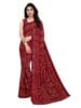 Satrani Women's Georgette Bandhani Printed Saree with Blouse Piece