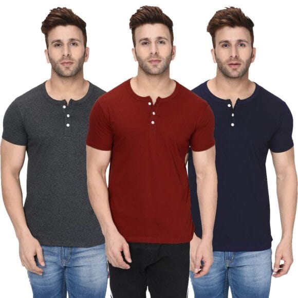Men's Regular Fit T-Shirt(Pack of 3)