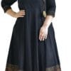 Yash Gallery Women's Rayon Printed Angrakha Kurta