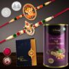Bracelet, Rakhi with Card And Chocolate Combo, Multicolour, Set of 2
