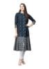 Yash Gallery Women's Cotton Ikat Printed A-Line Kurta for Women