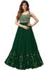 Standard Generic INFOTECH Women's Georgette Embrodery Western Full Stitched Anarkali Gown