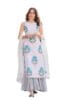 Cotton Blend Printed Straight Kurta Sharara Set With Embroidered Dupatta