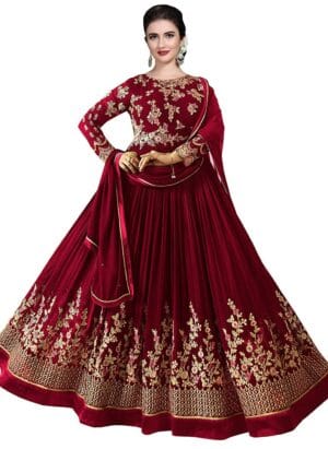 Ethnic Yard Womens Georgette Anarkali Gown (F1196)