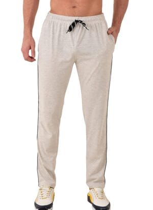 RELIGHT WEARS Track Pant for Men - Regular fit Cotton Trackpants with one Side Zip Stylish and Comfort Lowers
