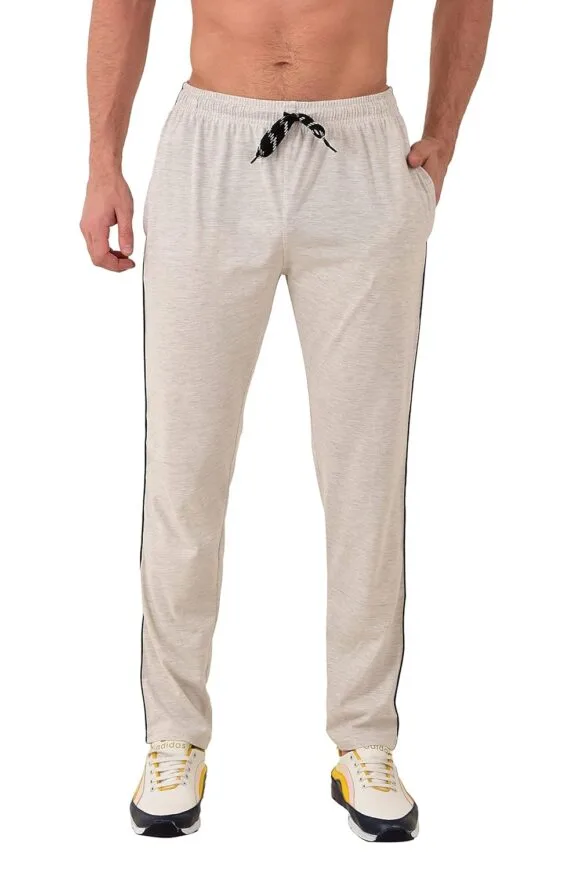 RELIGHT WEARS Track Pant for Men - Regular fit Cotton Trackpants with one Side Zip Stylish and Comfort Lowers