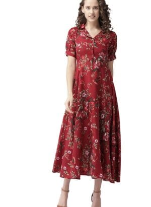 Bollyclues Women's Floral Maxi Dress