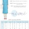 NIONI Women’s Straight Solid Kurti with V-Fold Neck | Rayon Lycra Material | Fashionable Micro Pleates | 3/4th Sleeve Kurta for Woman & Girls