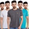 VIMAL JONNEY Men's Slim Fit T Shirt (Pack of 5)