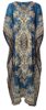 Western Gown Cover up Ladies Kaftan Nighty Maxi V-Neck Ethnic Print Long Kaftan