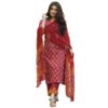Standard Generic GoSriKi Women's Rayon Floral Printed Straight Kurta with Pants & Dupatta