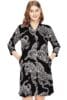 Cotton Night Dress Leopard Printed Knee Length Night Gown 5791