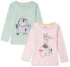 Max Girl's Graphic Printed Regular Fit T-Shirt - Pack of 2