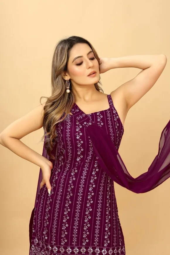 Kurti Sharara with Dupatta Set - Image 5