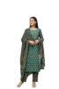 Rayon Blend Floral Printed Straight Kurta Pant With Dupatta (VKSKD1231_Green)