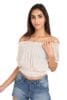 Off Shoulder Crop Top for Ladies Regular Fit Latest Women Stylish Casual Striped Crop top for Womens/Girls Unique Design
