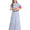 AV2 Women's Cotton Floral Maxi Nighty