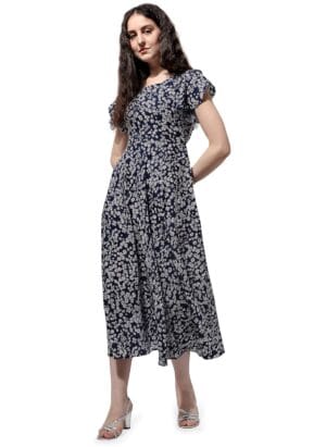 OOMPH! Crepe Maxi Dress for Women