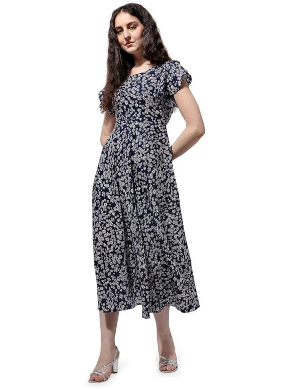 OOMPH! Crepe Maxi Dress for Women