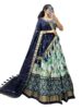 New Women,s Tussar Silk With Leheriya And Foil Print Lehenga choli Set