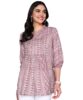 Summer Cotton Print Office Short Kurti for Women