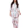 TOPLOT Co-ord Kurta Set for Women Printed Straight Kurta with Plazzo
