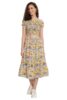 Jaipuri Cotton Printed Off-Shoulder Top with Skirt Co-Ord Set for Women