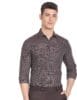 Men's Checked Red Full Sleeve Slim Fit Cotton Formal Shirt (ARADOSH1309_Maroon 44)