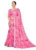 Women’s Cotton-Blend Soft Bandhej Printed Saree with Matching Blouse Piece, Unique Saree for Wedding and Traditional Look (27501, Unstitched Blouse Piece)