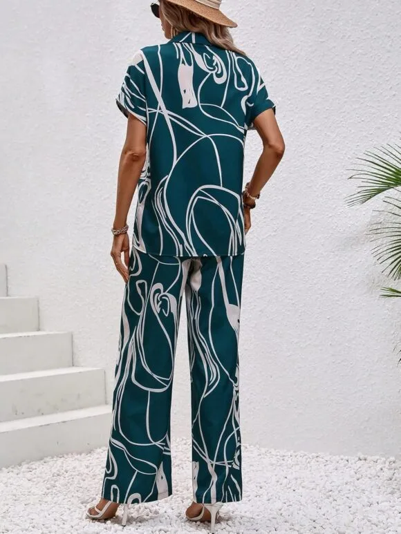 women western dress coShapeord set (XXShapeLarge, TURQUOISE) - Image 2