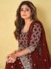 Georgette Embroidered Sequance Work kurta,sharara and Dupatta set