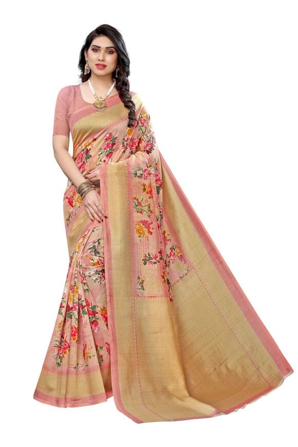 Yashika Women's Art Silk Saree (AIR Mustard