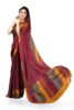 Standard Generic MIRCHI FASHION Women's Stylish Chiffon Colorblocked Strips Printed Saree with Blouse Piece