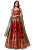 Jacquard Semi-Stitched Lehenga choli(Indra)
