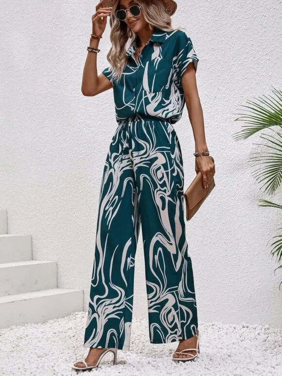 women western dress coShapeord set (XXShapeLarge, TURQUOISE) - Image 3