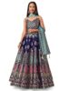Women Lenhga PURVAJA Women's Jacquard Semi-Stitched Lehenga choli(Chahat)