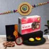 Oblivion Rakhi With Effete Choco Magic 32gm With Pooja Coin & Greeting Card, Rakhi Gift Set, Rakhi For Younger Brother, Rakhi Hamper For Brother, Rakhi For Brother With Chocolate (K1_130_CM32)