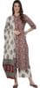 Arayna Women's Floral Printed 100% Cotton Kurti Palazzo Pants Set with Dupatta