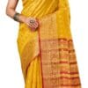 Sugathari Women's Banarasi Saree Pure Kanjivaram Silk Saree Soft new ladies 2023 Design Wear Pattu Sarees Latest Party Sari collections With Blouse Piece for Wedding sadi (SAM PARI S-6)