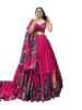 Women Lenhga TRANDZO Women's Lehenga Choli Exquisite Floral Fantasy: Polyester Viscose Chanderi Lehenga Choli with Intricate Print and Dupatta